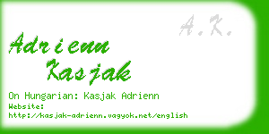 adrienn kasjak business card